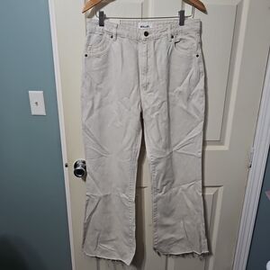 Rolla's‎ Cream Crop Flare Jeans